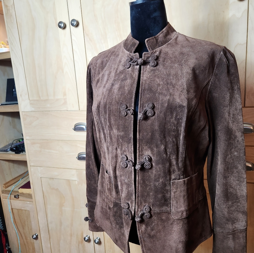 JJILL BROWN SUEDE JACKET SZ.M